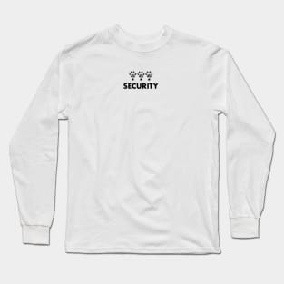 Security paw print Long Sleeve T-Shirt